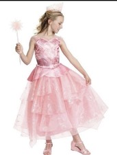 Wicked Glinda Girls Halloween Costume Pink Dress Size M 7/8 NWT Disguise