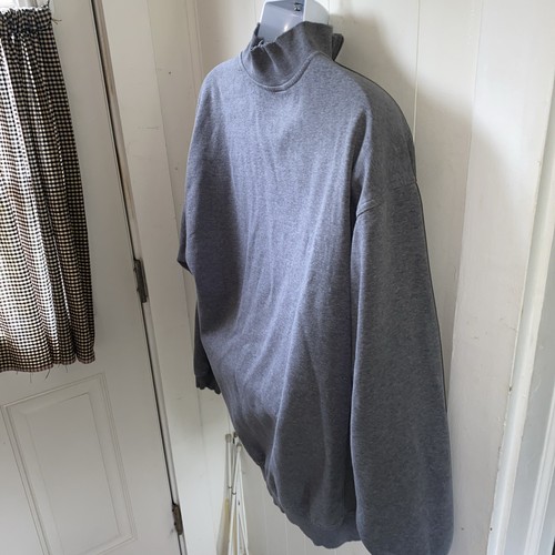 Nike Sweatshirt Mens L Gray Rowan Basketball Fleece LS 1/4 Zip Pullover - Picture 6 of 7
