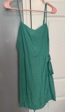Nine West Teal Spaghetti Strap Above The Knee Dress, Size Medium