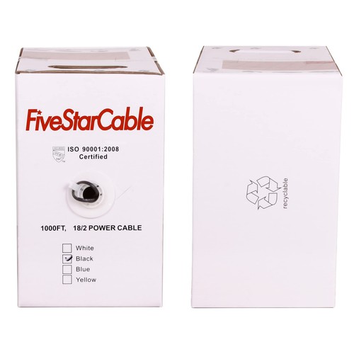 18/2 Gauge Low Voltage Cable Wire - 1000 ft, 18 AWG, 2 Conductors, PVC Jacket... - Picture 5 of 7