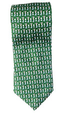 Vineyard Vines 100 Silk Tie in Green Golfers Pattern Men's Woven Designer