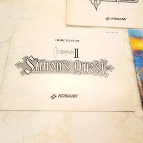 Castlevania SET 1 2 3 NES Manuals VTG Instruction Booklets for Nintendo Dracula