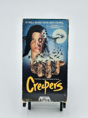 Creepers VHS 1985 NTSC R Horror Dario Argento Media Home Ent Former Rental