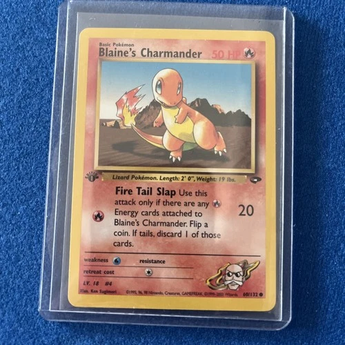 Pokémon TCG Blaine's Charmander Gym Challenge 60, 1st Edition, Regular Card
