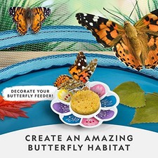 NATIONAL GEOGRAPHIC BUTTERFLY GROWING KIT - BUTTERFLY HABITAT KIT WITH VOUCHER -