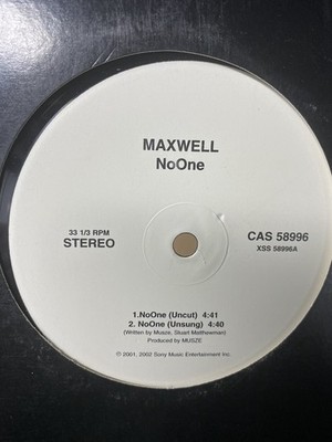 Maxwell - NoOne / For Lover s Only (12'') 2002 Vinyl Columbia Funk Soul Rnb VG+