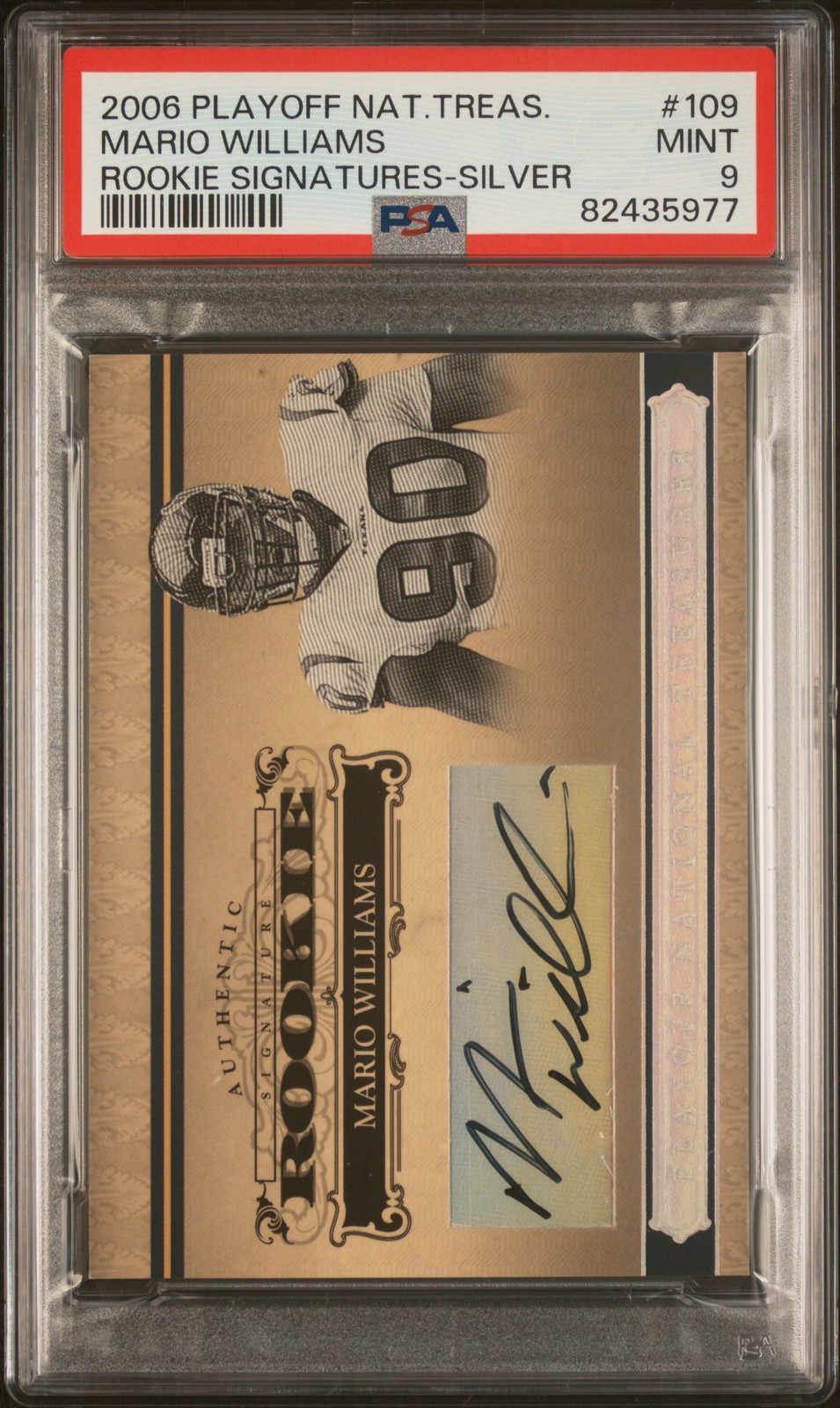 Mario Williams Playoff National Treasures Rookie Signatures #109 Silver