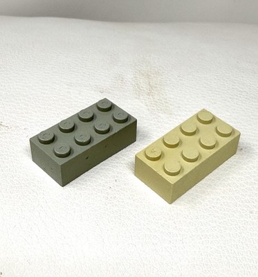 2× LEGO Teststein 2x4  BAYER  | Pat. Pend | Testproduktion Prototyp sehr selten
