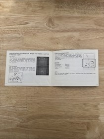 Nintendo 10-Yard Fight 5 Screw Black Box Nes Manual Only Clean With No Writing