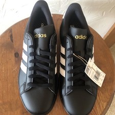 Adidas Women Grand Court 2.0 Black Tennis Shoes Size 9.5 JH7243 NWT