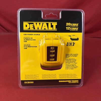 DEWALT (DCB090) 12V/20V MAX USB Power Source W/State of Charge Indicator - New!