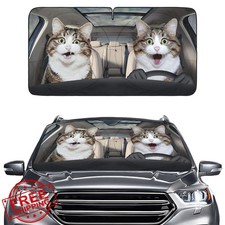 GENANY Naughty Cat Sun Shade M 64x32 Car SUV Truck