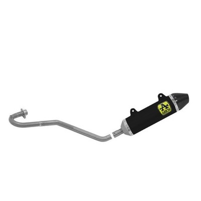 Komp Auspuff Arrow Alum Schwarz Kol Rac Thund End Carb Malaguti XSM125 2019 2020