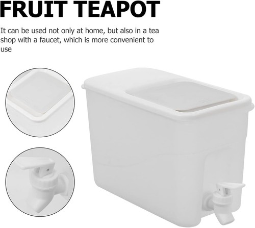 Refrigerator Cold Water Dispenser 4L Plastic Jug With Tap - Party Bottle - New - Picture 2 of 5