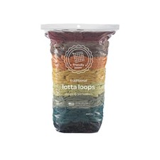 friendly loom Quality Cotton Weaving Loops in Earthtone 7" x 7", Earthtones