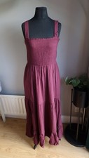 Long Tall Sally Burgundy Maxi Dress UK 14 Tall New With Tags