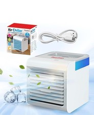 Portable Air Chiller With Soothing Mood Light: Cold, Humidifies, Purifies.
