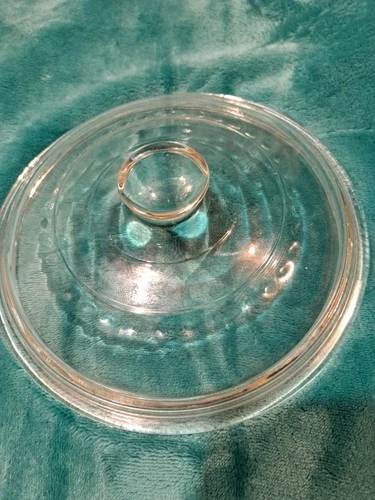 Wagner Cast Iron C-5 Glass Lid 8" Dutch Oven Cover No Logo Just C-5 Made In Usa