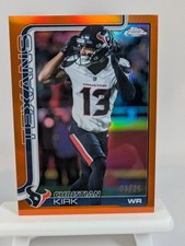 2025 Topps Chrome Football Christian Kirk True Orange Refractor /25 #117 Houston