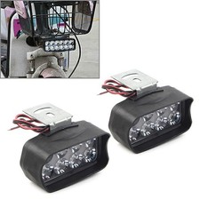 2pcs Headlight Spot Fog Light 8-led Headlamp Fit For Motorcycle Car Utv Atv