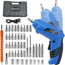 MQFORU Cordless Screwdriver, 48 in 1 Electric Screwdriver, Rechargeable 3.6V ...