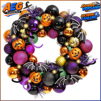 Halloween Kranz Deko Ø 30Cm FüR TüR Fenster Festlichkeiten