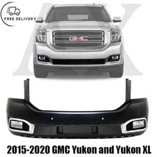 Front Bumper Cover & Fog Light Assembly Kit For 2015-2020 Gmc Yukon And Yukon Xl