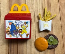 Fisher Price 1989 McDonald  s Happy Meal Box Set w/ Fries And Hamburger