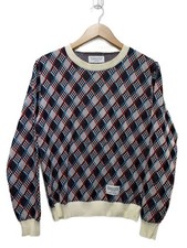 WACKO MARIA Knit Sweater Thin M Cotton Multi Color All Over Pattern 14ss knt 31