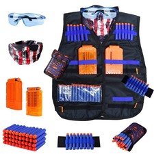 Kids Tactical Vest Kit for Nerf Guns N-Strike Elite Series with 40 Bullets Re...