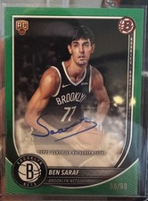 2025-26 Bowman Basketball #BCA-BA Ben Saraf Green Auto #/99 RC