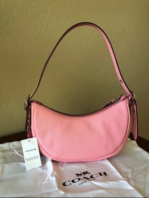 NWT Coach CC439 Soft Pebble Leather Luna Shoulder Bag - Flower