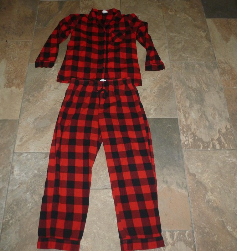 Wondershop Women Lightweight Flannel Pajamas Red Black Buffalo Plaid M