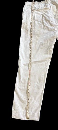 Vintage 50s Men’s Pants Off White Sanforized Sail Cloth Cotton 32x27 1950s True - Picture 5 of 7