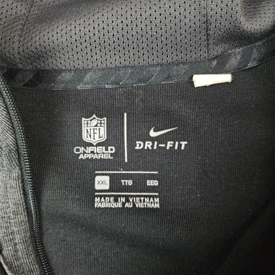 New Orleans Saints Nike On Field Chaqueta Para Hombres XXL NFL Gris Cremallera Completa Sudadera con Capucha Tejida Foto 2 de 4