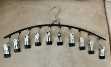 1 Pack Legging Organizer for Closet 360° Swivel, Metal Gym Clothes Organizer