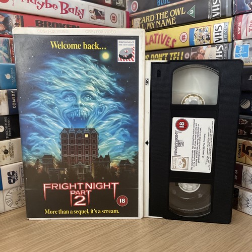 FRIGHT NIGHT TEIL 2 - Ex-Verleih VHS - CBS FOX - 80er Kult Vampir Horror