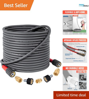 #ad Professional Grade 50FT Kink Free Pressure Washer Hose for Gas amp; Electric Units $67.99