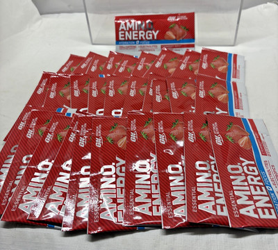 30 INDIVIDUAL SERV Optimum Nutrition Essential Amino Energy STRAWBERRY (B86