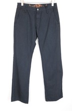 RICHMOND Men s 32 Navy Chino Style Zip-Fly Pocketed Trousers