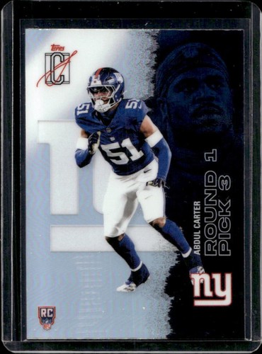 2025 Topps Signature Class Abdul Carter Chrome Rookie RC Refractor #118 Giants