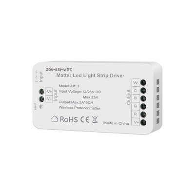 Matter Wifi LED-Lichtstreifen-Controller RGBCW-Controller LED-Streifen Bixb9865