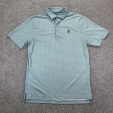Johnnie-o Polo Shirt Mens M Green Whipple Geometric Golf Performance Coldstream Johnnie-o Polo Shirt Mens M Green Whipple Geometric Golf Performance Coldstream