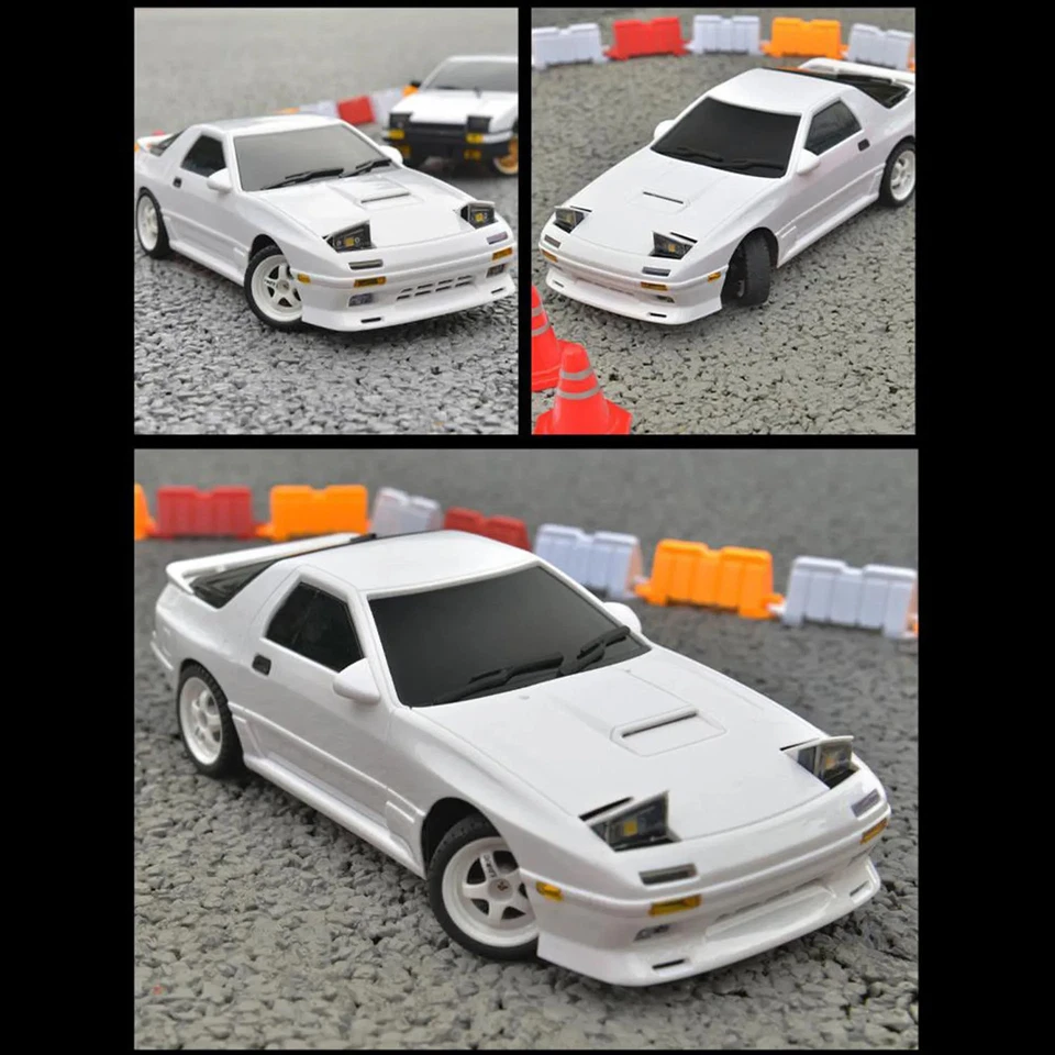 RC Drift Car 1:18 RX7 RWD Radio Control Racing Vehicles Gyroscope Ready Run Toy - Image 4 of 4
