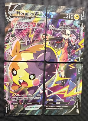 #ad Pokémon TCG Morpeko V Union SWSH287 288 289 290 Black Star Promo SET NM M $5.99