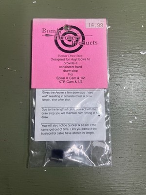 Bomar Draw Stop For Spiral X Cam & 1/2, XTR Cam & 1/2