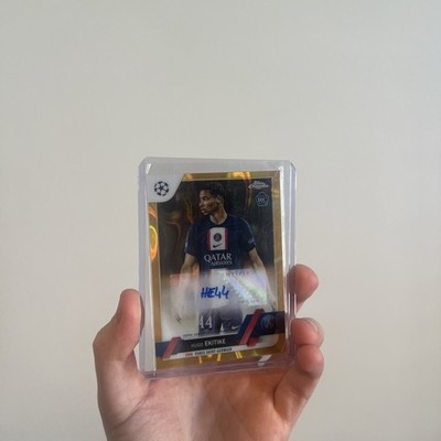 HUGO EKITIKE AUTO RC 22/23 Topps Chrome UCC GOLD LAVA REFRACTOR