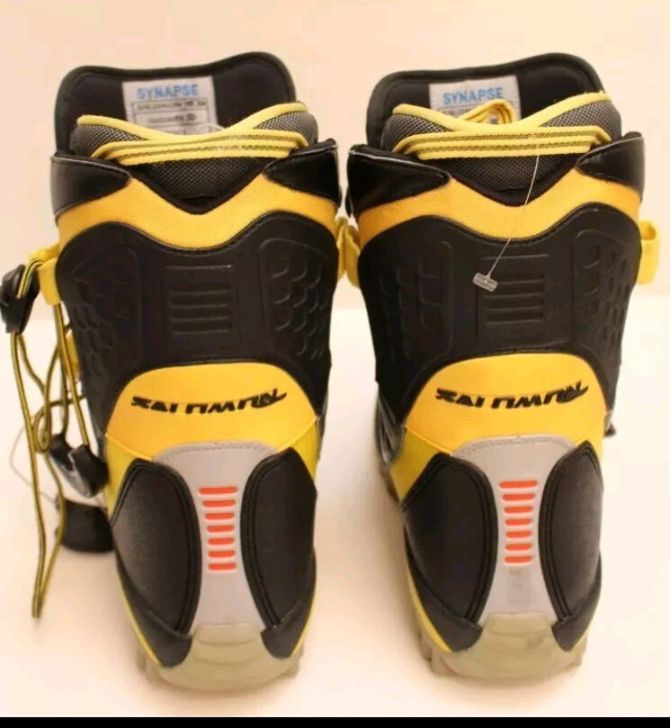 Stivali da snowboard uomo 10 5 SALOMON SYNAPSE Customfit 3D nero e giallo