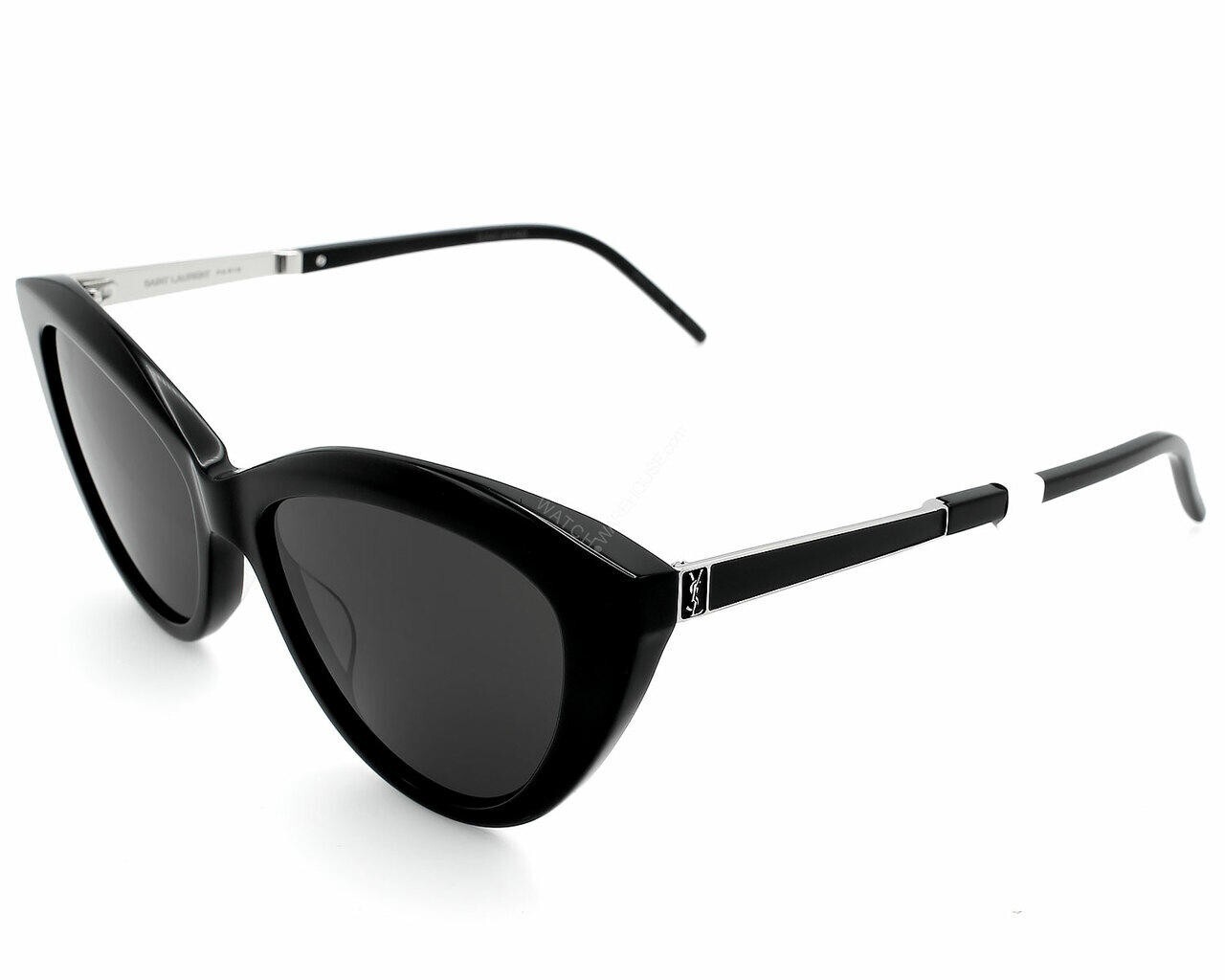 Occhiali da sole donna SAINT LAURENT nero occhio di gatto 55 145 mm SL M81 001