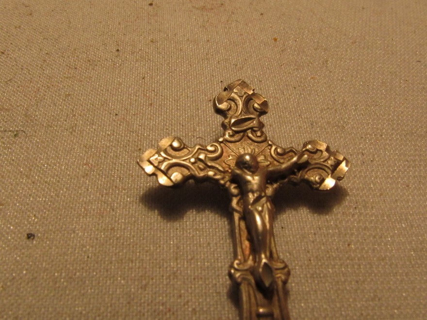 VINTAGE ART DECO STERLING SILVER CHAPEL TRADITIONAL CRUCIFIX (B) eBay